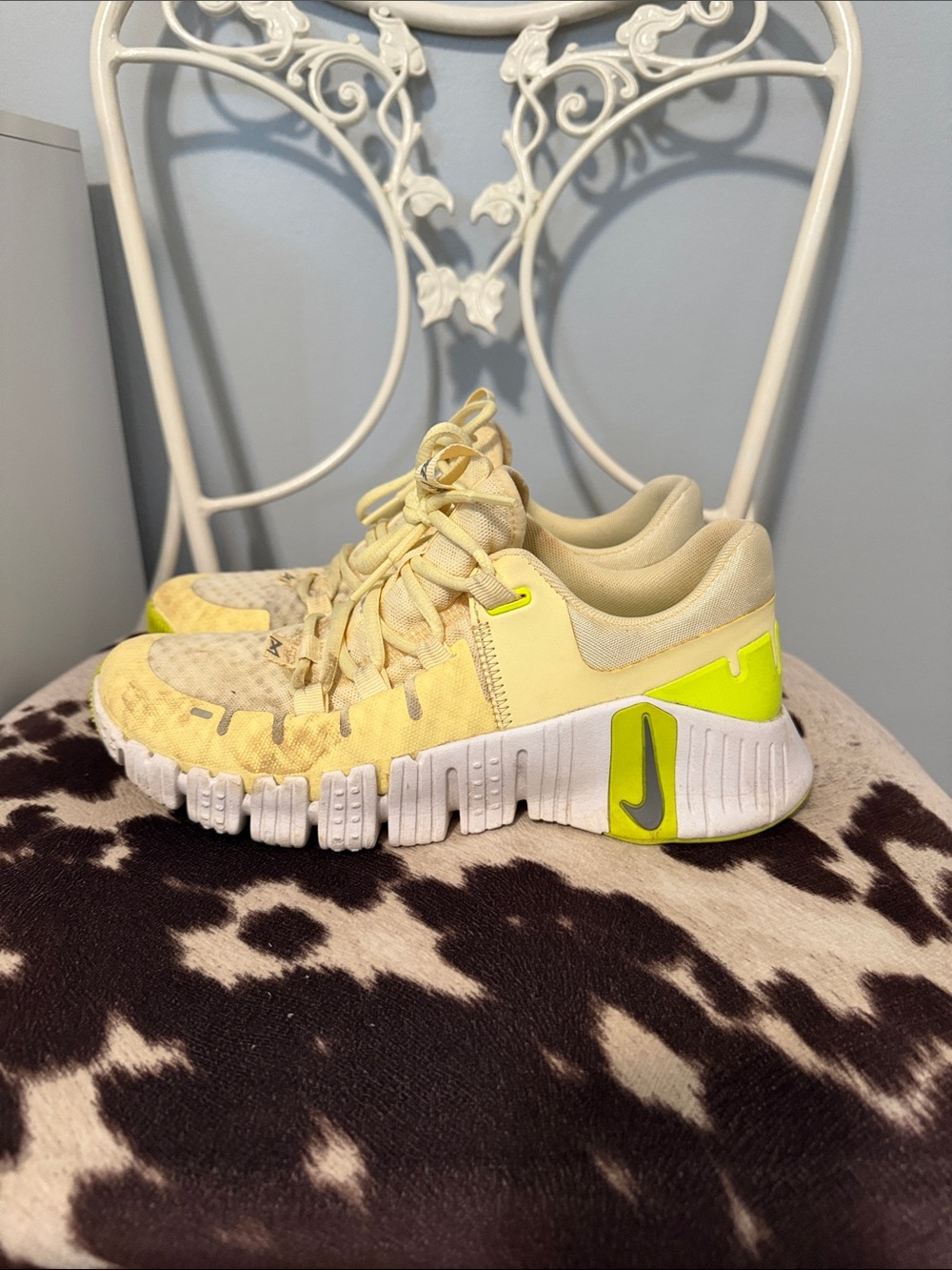 Nike Yellow and Neon Green Youth Athletic Sneakers